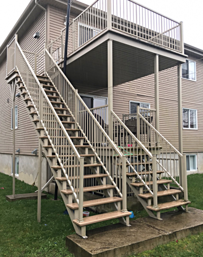 Réalisation Rampes aluminium Mirabel - escaliers et rampes